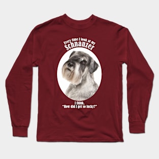 Lucky Schnauzer Long Sleeve T-Shirt